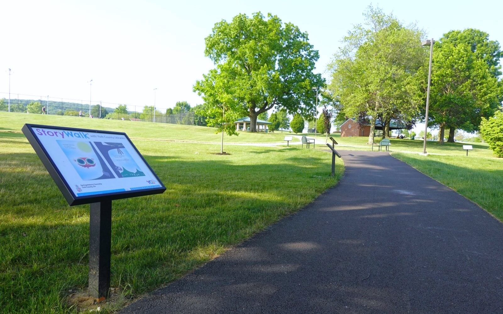 Storywalk Post In Springettsbury Township Park