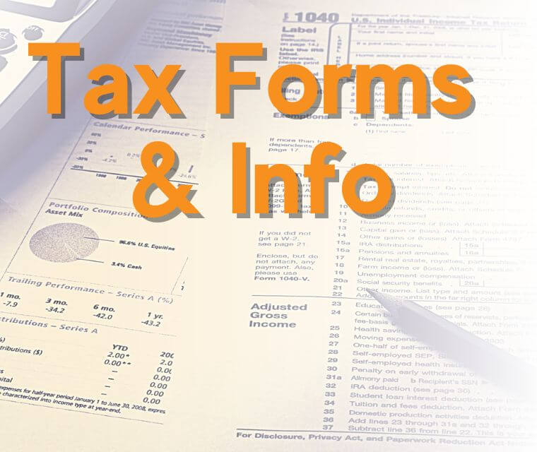 Tax Forms Info Page Gateway Tile